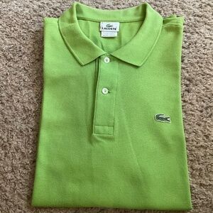 Lacoste Heather Green Men’s Polo Size 8